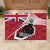 Canada Ontario Province Rubber Doormat Black Bear Flag Stylized
