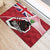 Canada Ontario Province Rubber Doormat Black Bear Flag Stylized
