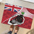 Canada Ontario Province Rubber Doormat Black Bear Flag Stylized
