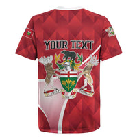 Personalized Canada Ontario Province Rugby Jersey Black Bear Flag Stylized