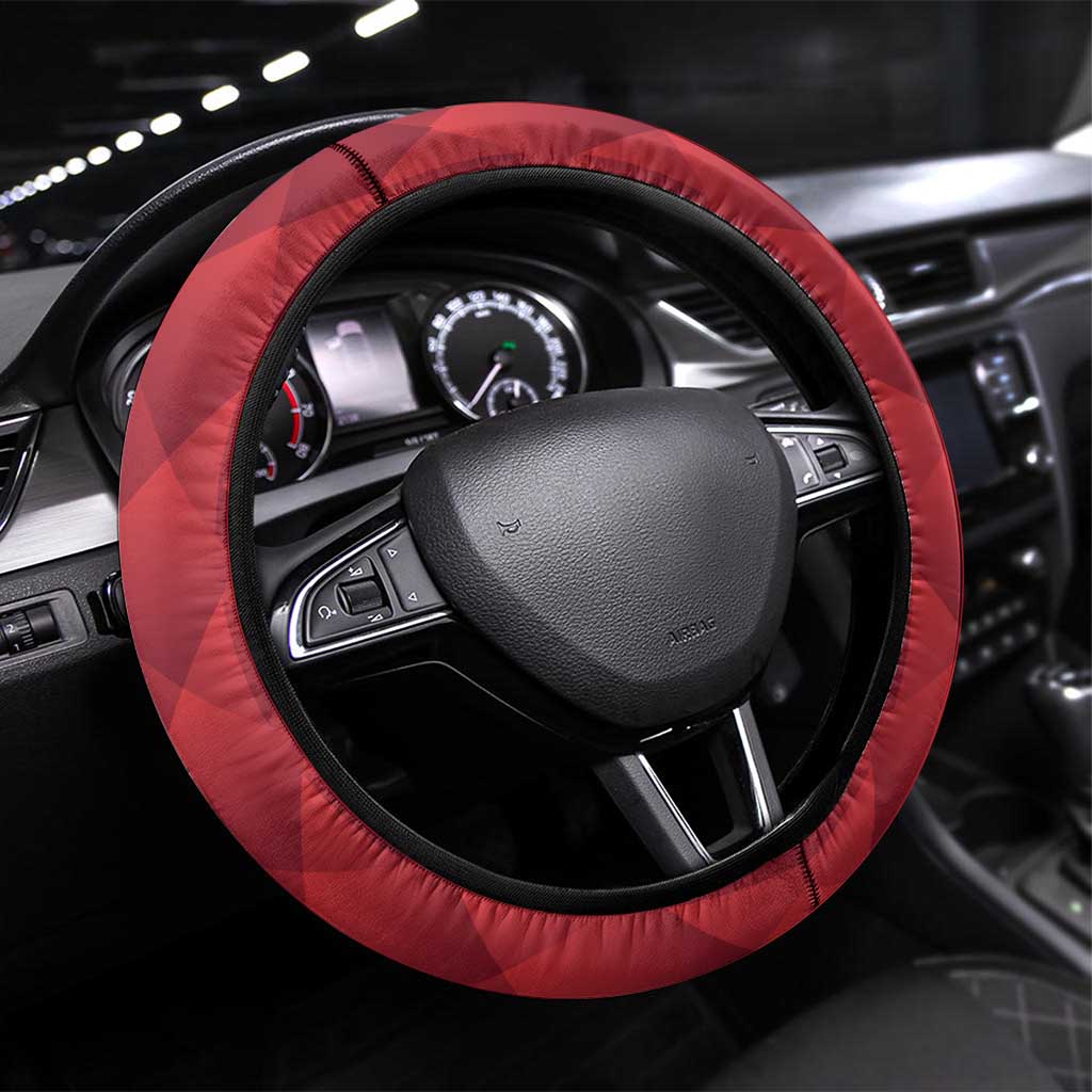 Canada Ontario Province Steering Wheel Cover Black Bear Flag Stylized