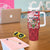 Personalized Canada Ontario Province Tumbler With Handle Black Bear Flag Stylized
