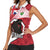 Personalized Canada Ontario Province Women Sleeveless Polo Shirt Black Bear Flag Stylized