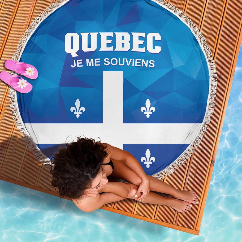 Canada Quebec Province Beach Blanket Je Me Souviens