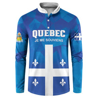 Personalized Canada Quebec Province Button Sweatshirt Je Me Souviens
