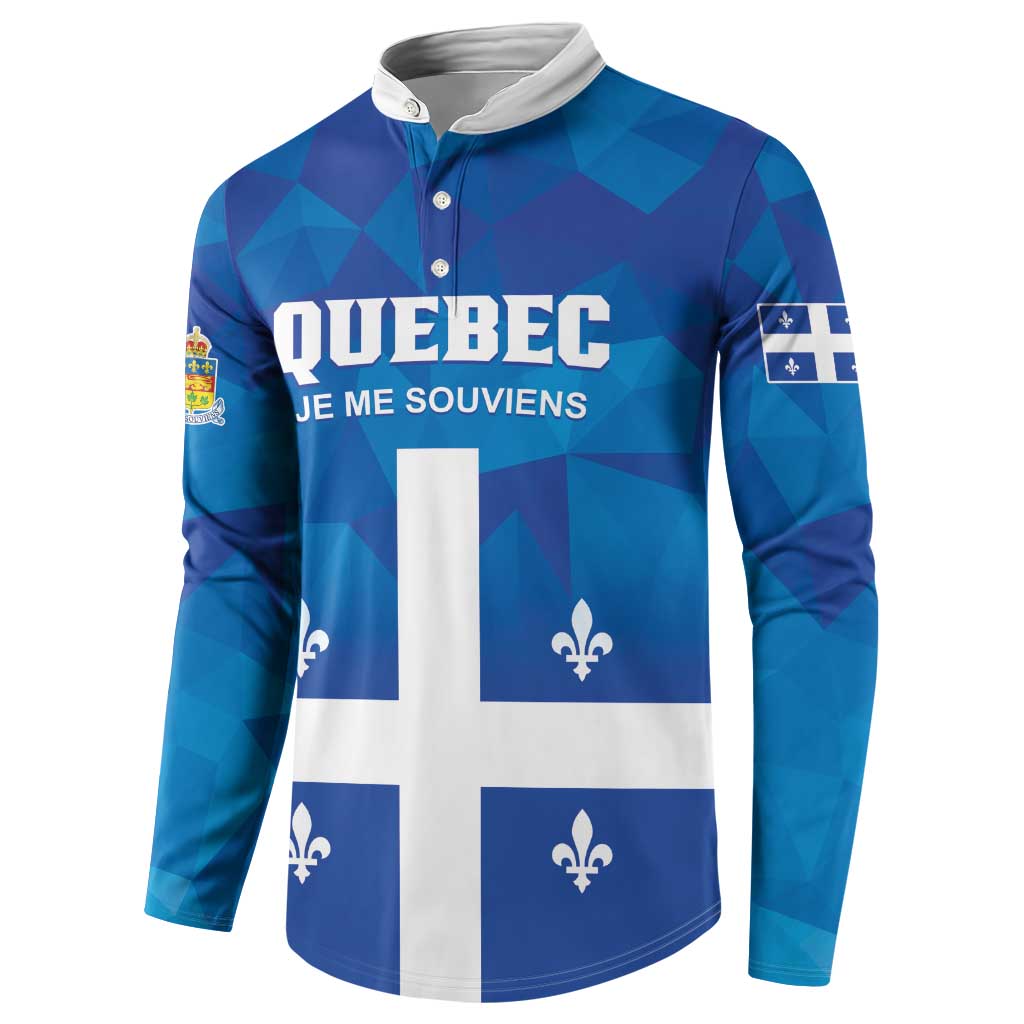Personalized Canada Quebec Province Button Sweatshirt Je Me Souviens