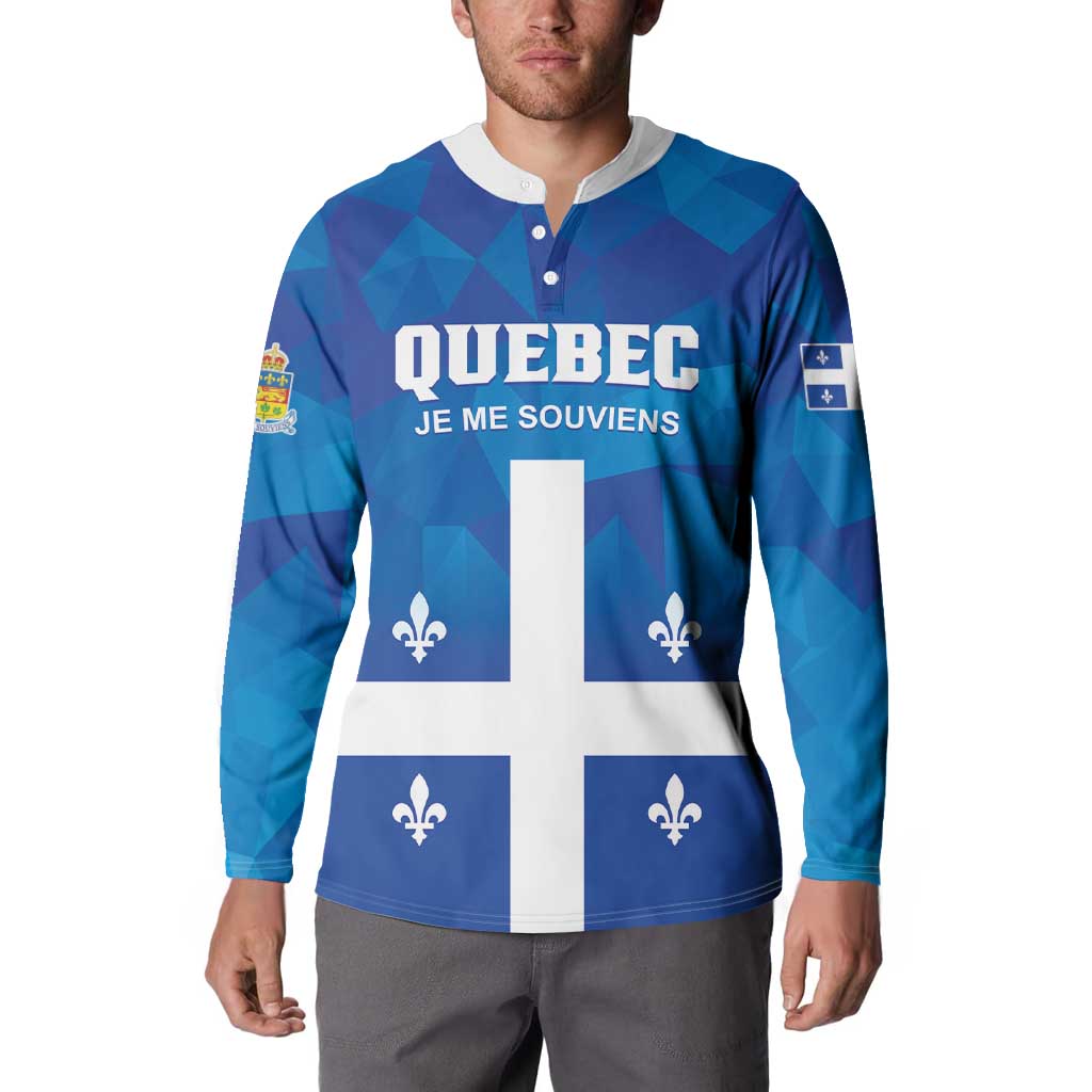 Personalized Canada Quebec Province Button Sweatshirt Je Me Souviens