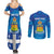 Personalized Canada Quebec Province Couples Matching Summer Maxi Dress and Long Sleeve Button Shirt Je Me Souviens