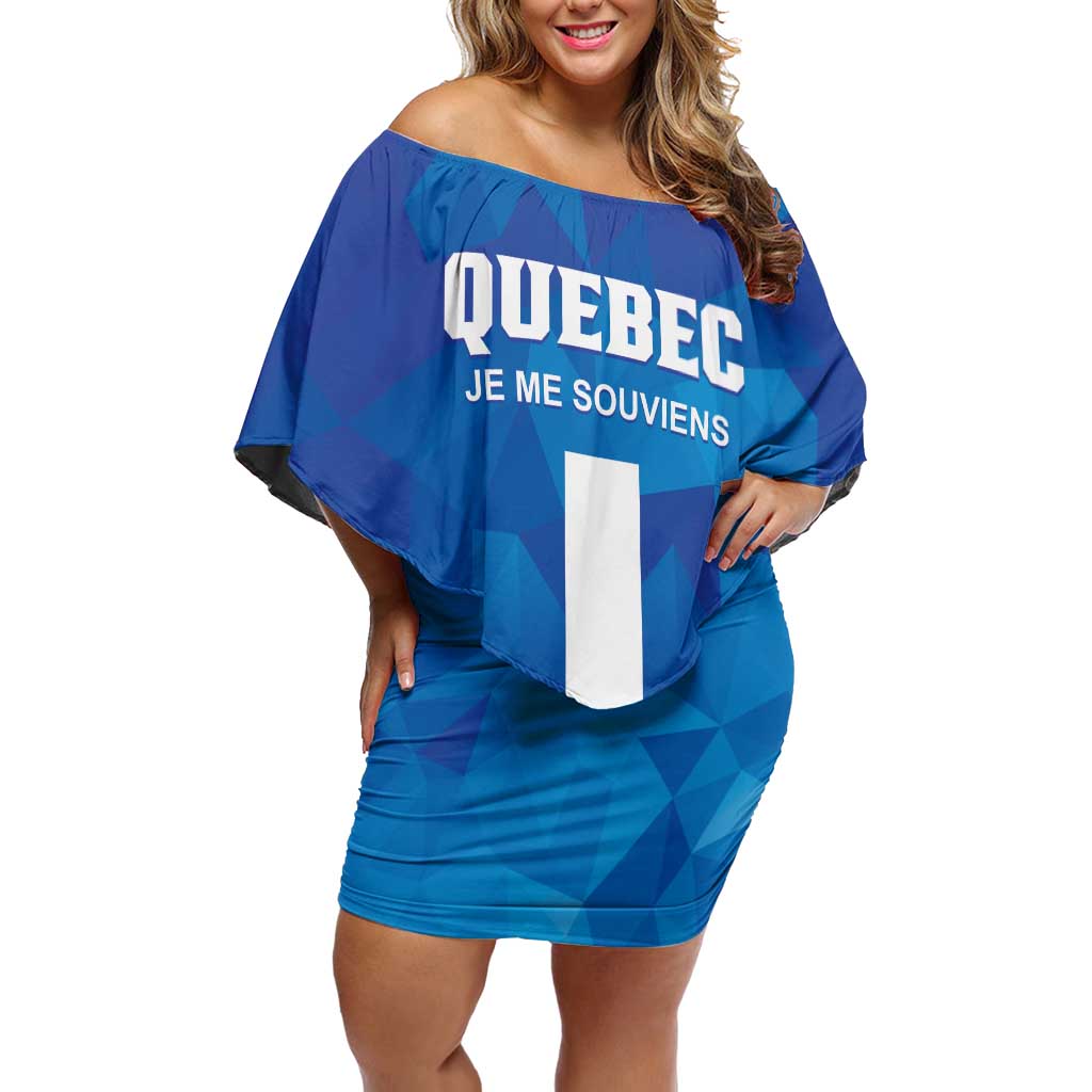Personalized Canada Quebec Province Family Matching Off Shoulder Short Dress and Hawaiian Shirt Je Me Souviens