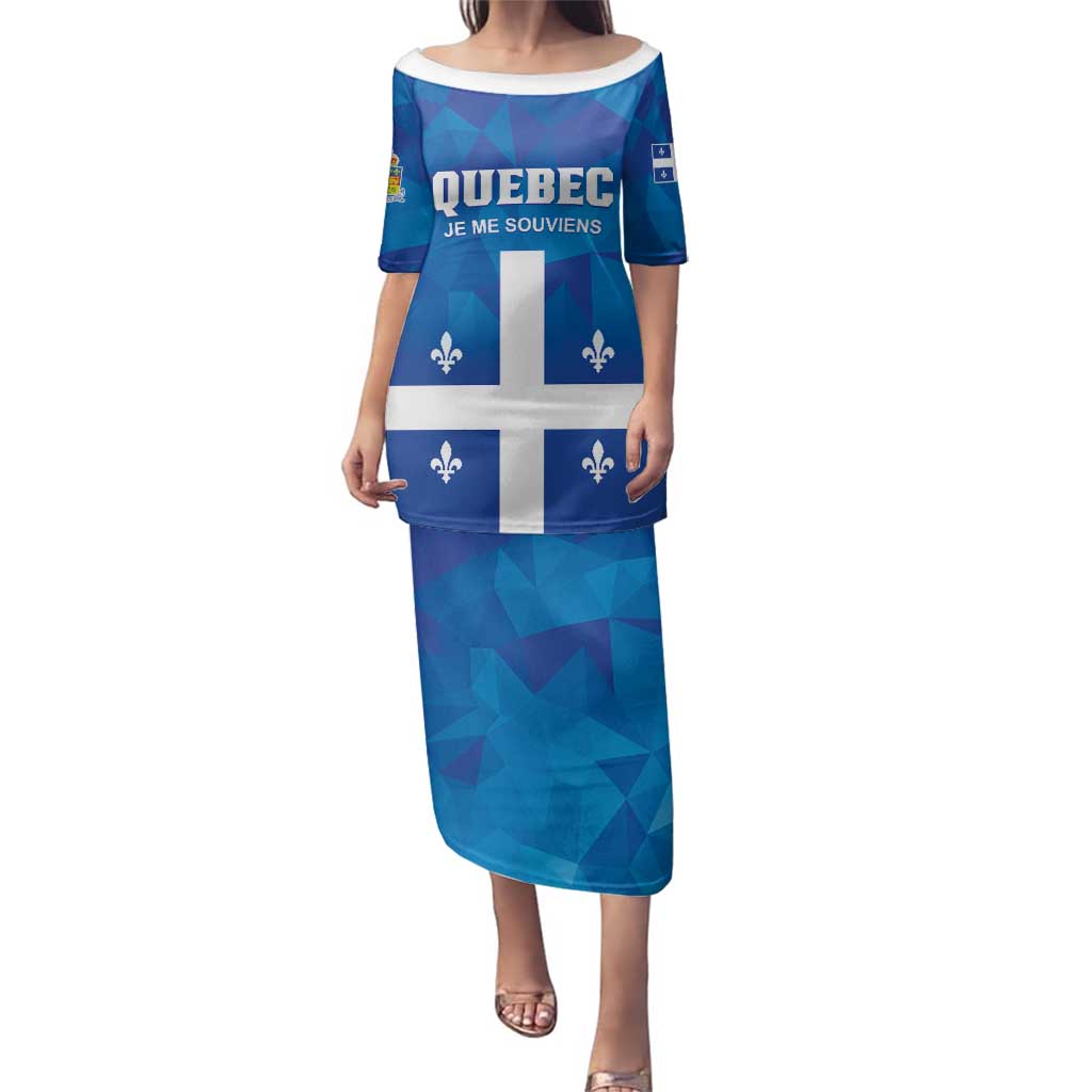 Personalized Canada Quebec Province Family Matching Puletasi and Hawaiian Shirt Je Me Souviens