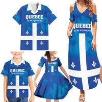 Personalized Canada Quebec Province Family Matching Summer Maxi Dress and Hawaiian Shirt Je Me Souviens