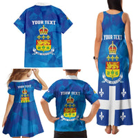 Personalized Canada Quebec Province Family Matching Tank Maxi Dress and Hawaiian Shirt Je Me Souviens
