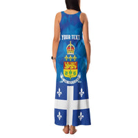 Personalized Canada Quebec Province Family Matching Tank Maxi Dress and Hawaiian Shirt Je Me Souviens