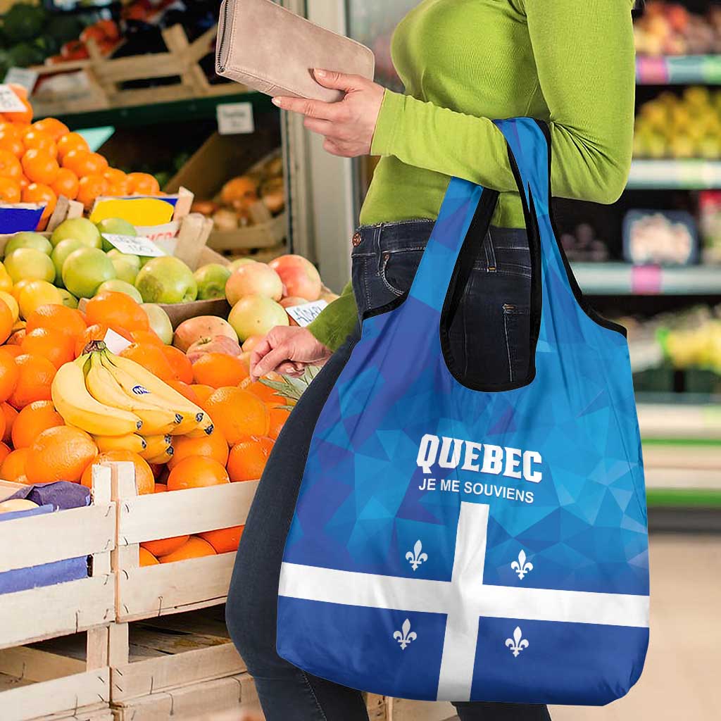 Canada Quebec Province Grocery Bag Je Me Souviens