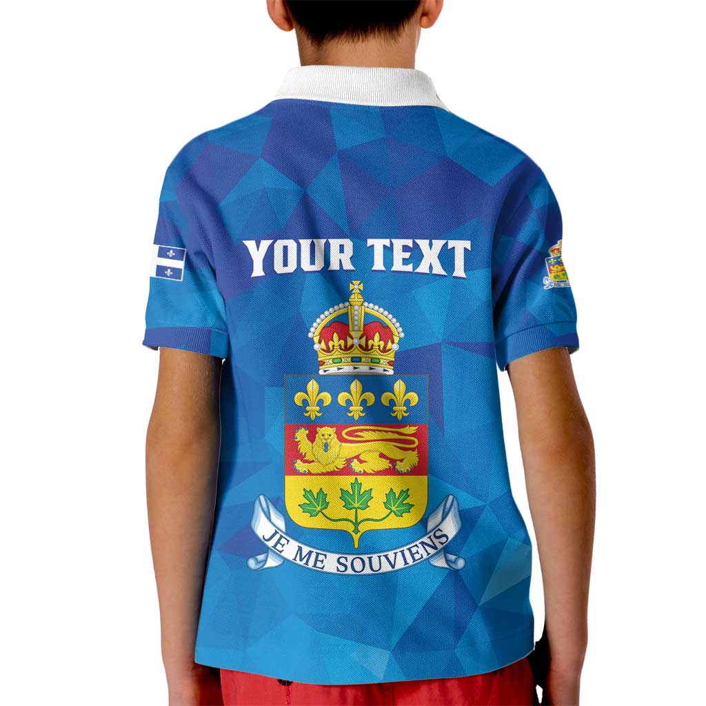 Personalized Canada Quebec Province Kid Polo Shirt Je Me Souviens
