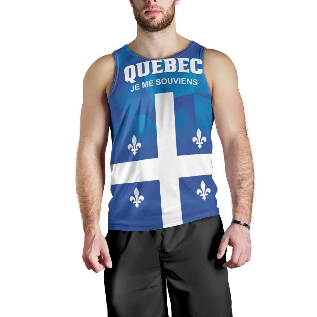 Personalized Canada Quebec Province Men Tank Top Je Me Souviens