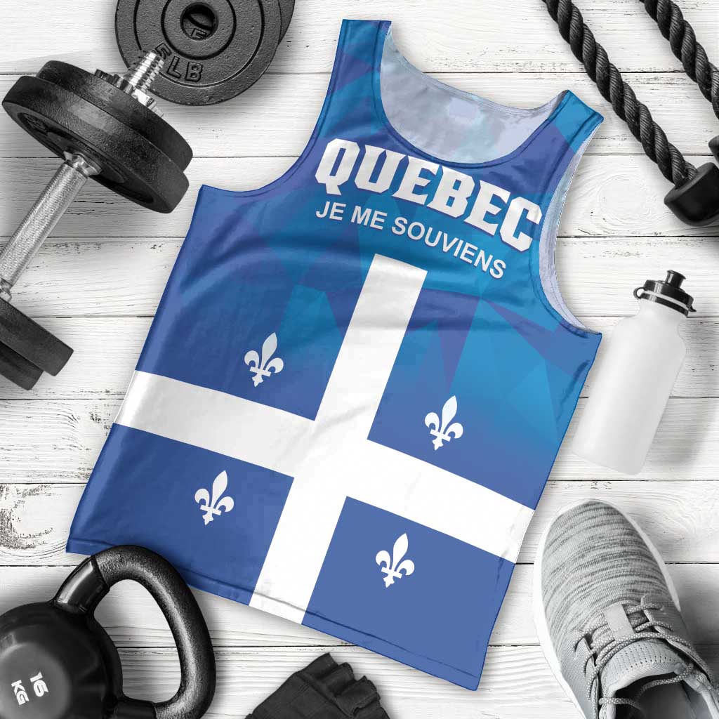 Personalized Canada Quebec Province Men Tank Top Je Me Souviens