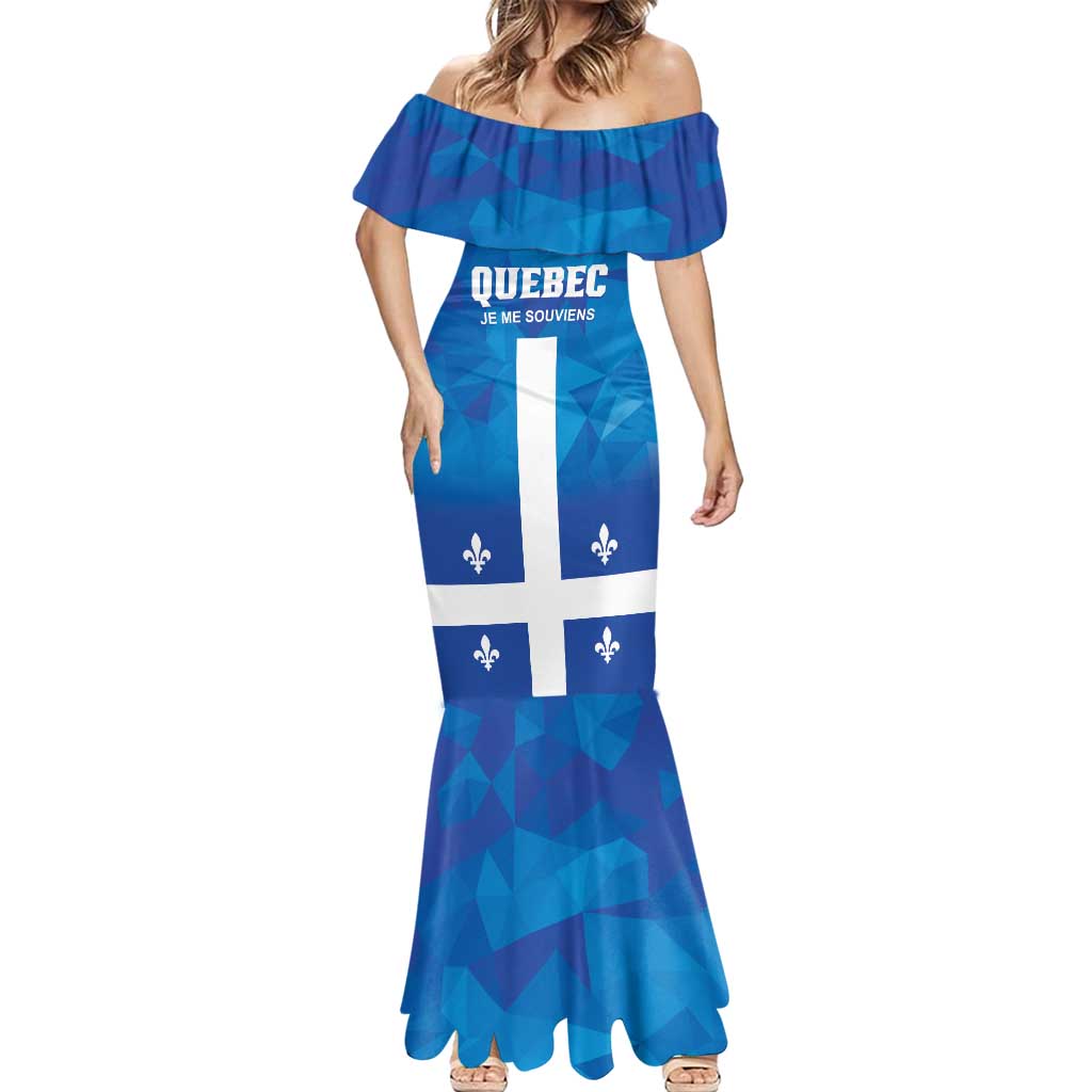Personalized Canada Quebec Province Mermaid Dress Je Me Souviens