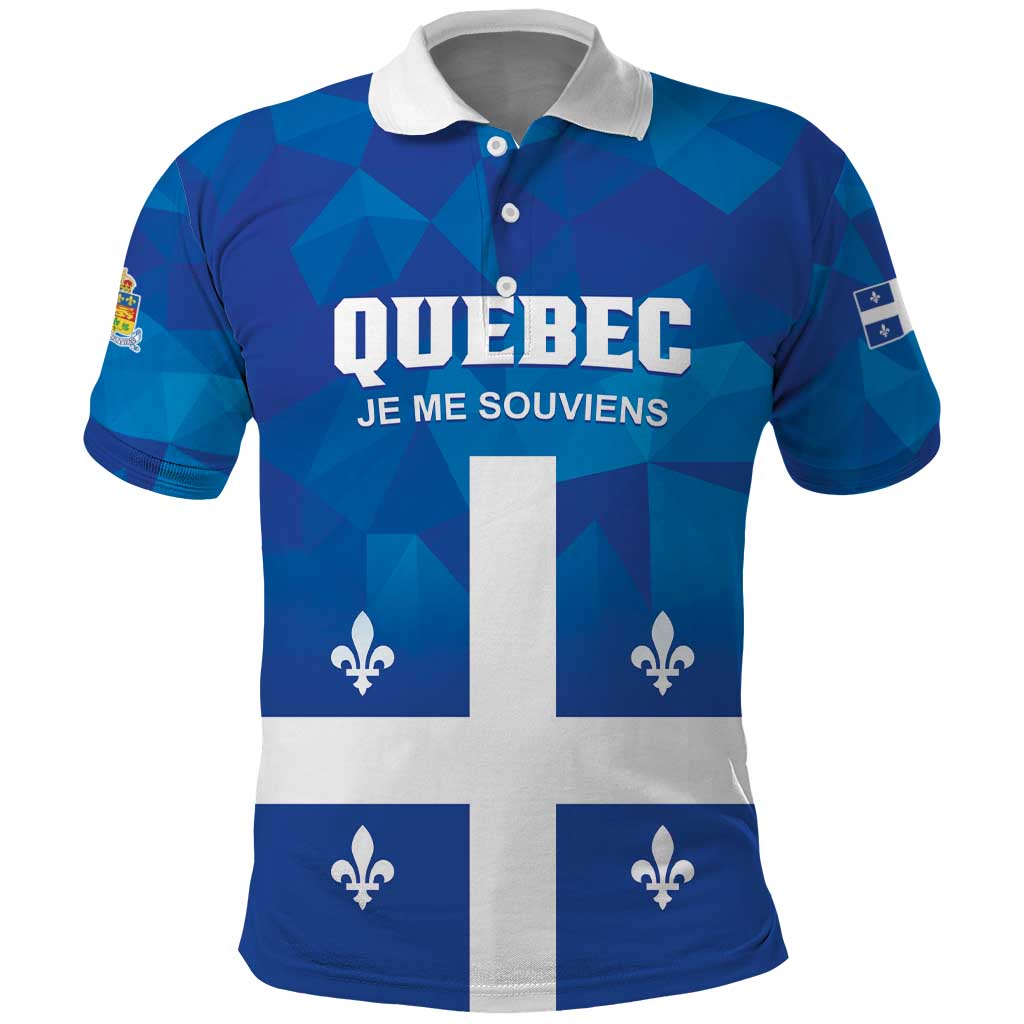 Personalized Canada Quebec Province Polo Shirt Je Me Souviens