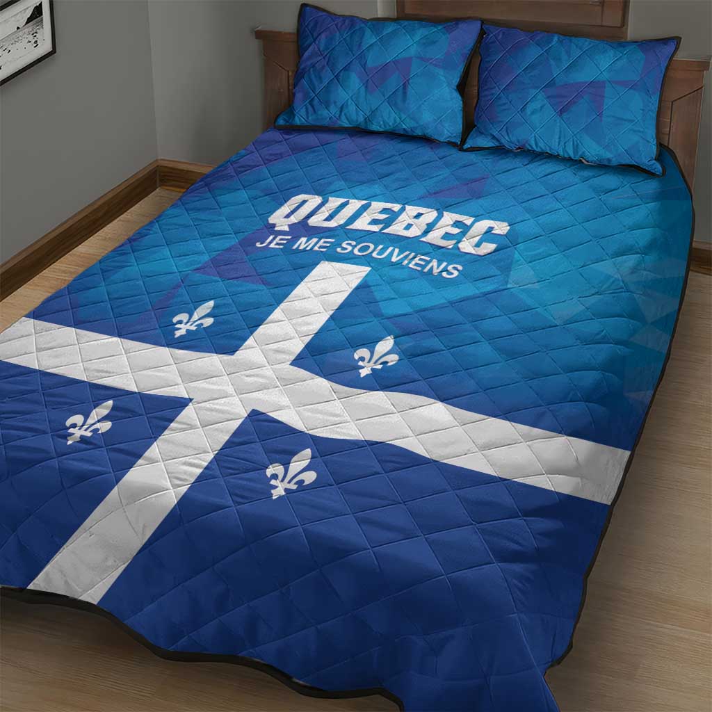 Canada Quebec Province Quilt Bed Set Je Me Souviens