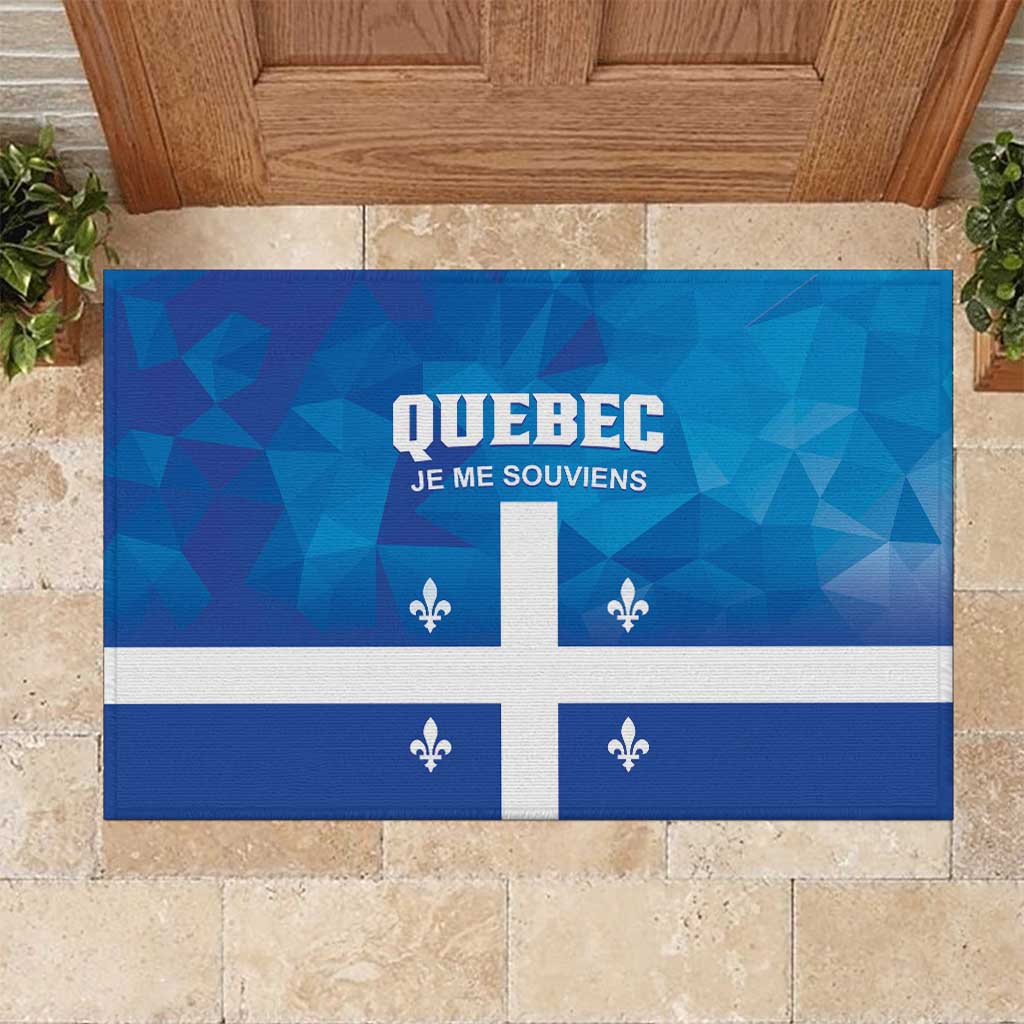 Canada Quebec Province Rubber Doormat Je Me Souviens