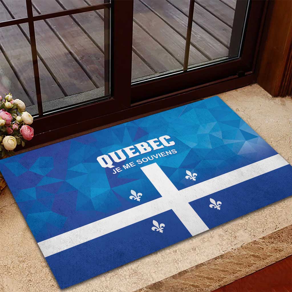 Canada Quebec Province Rubber Doormat Je Me Souviens