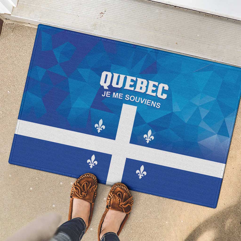 Canada Quebec Province Rubber Doormat Je Me Souviens