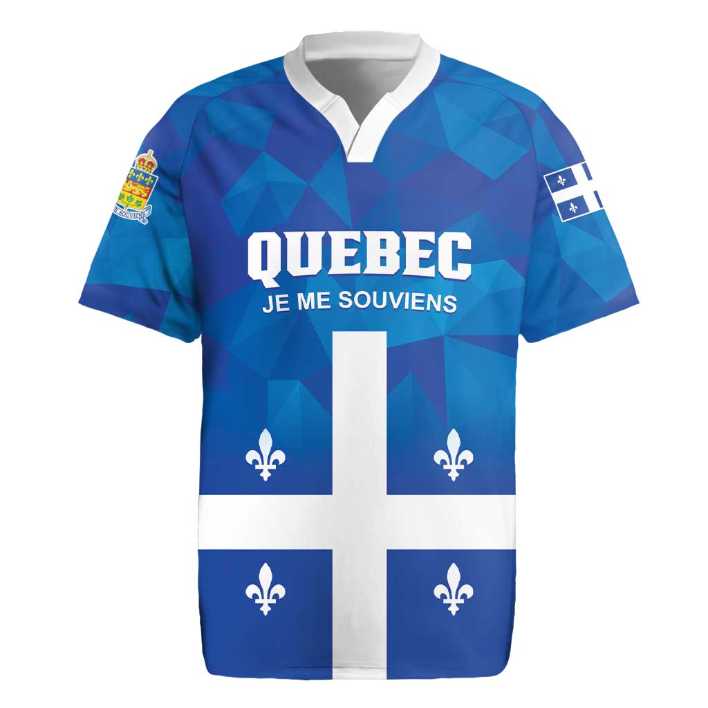 Personalized Canada Quebec Province Rugby Jersey Je Me Souviens
