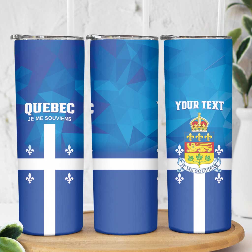 Personalized Canada Quebec Province Skinny Tumbler Je Me Souviens