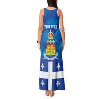 Personalized Canada Quebec Province Tank Maxi Dress Je Me Souviens