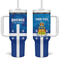 Personalized Canada Quebec Province Tumbler With Handle Je Me Souviens