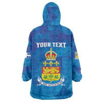 Personalized Canada Quebec Province Wearable Blanket Hoodie Je Me Souviens