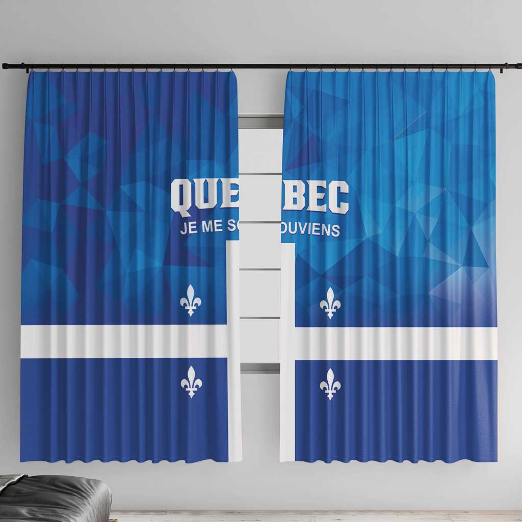 Canada Quebec Province Window Curtain Je Me Souviens