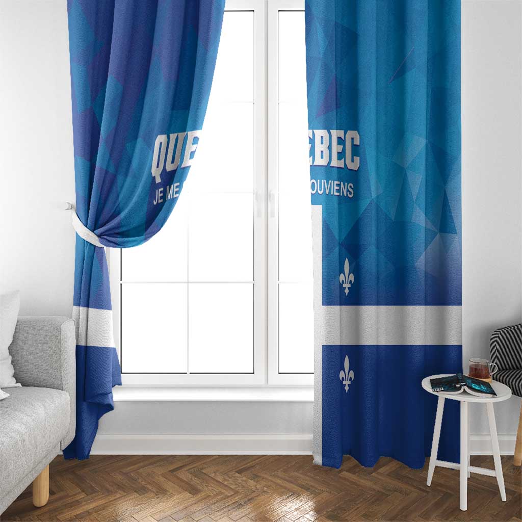 Canada Quebec Province Window Curtain Je Me Souviens