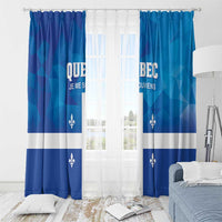 Canada Quebec Province Window Curtain Je Me Souviens
