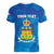 Personalized Canada Quebec Province Women V-Neck T-Shirt Je Me Souviens