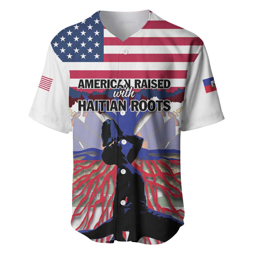 Haiti Heritage Month 2025 Baseball Jersey American Raised With Haitian Roots