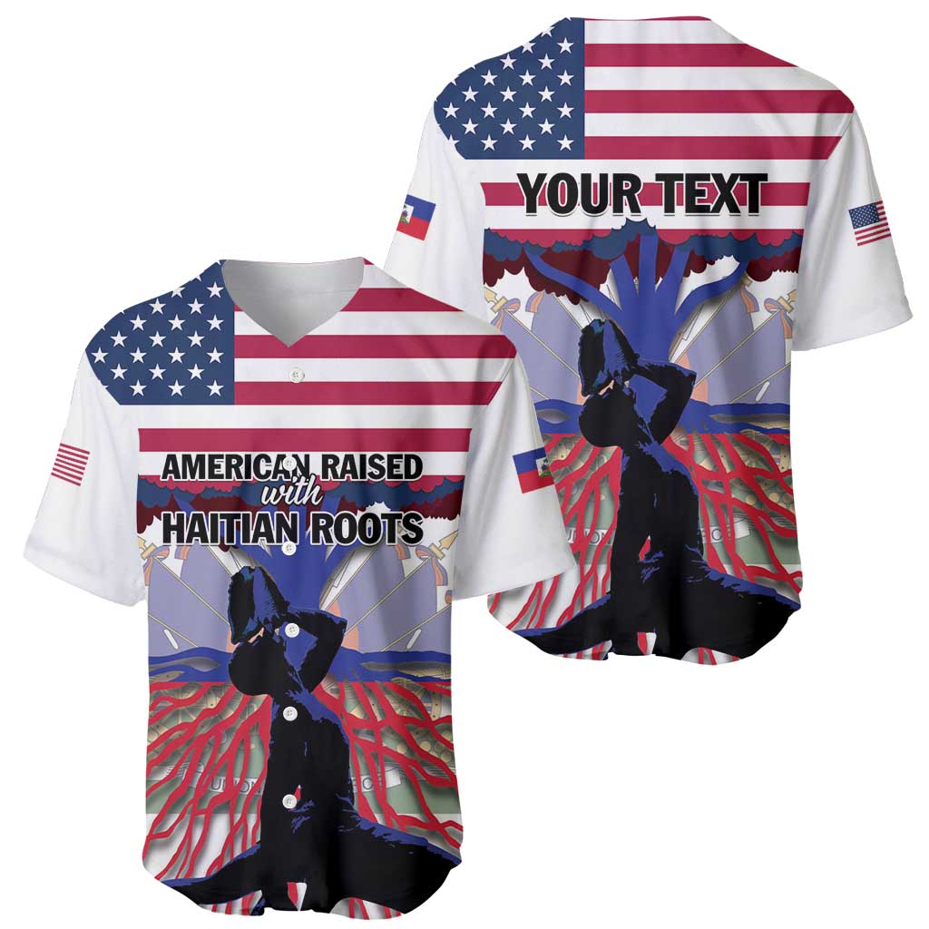 Haiti Heritage Month 2025 Baseball Jersey American Raised With Haitian Roots