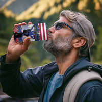 Haiti Heritage Month 2025 4 in 1 Can Cooler Tumbler American Raised With Haitian Roots