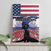 Haiti Heritage Month 2025 Canvas Wall Art American Raised With Haitian Roots