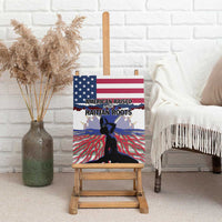 Haiti Heritage Month 2025 Canvas Wall Art American Raised With Haitian Roots