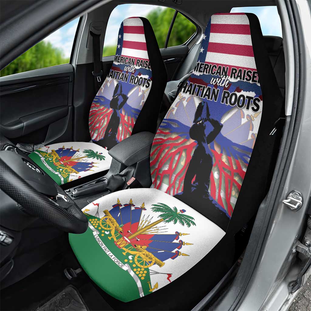 Haiti Heritage Month 2025 Car Seat Cover American Raised With Haitian Roots