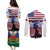 Haiti Heritage Month 2025 Couples Matching Puletasi and Long Sleeve Button Shirt American Raised With Haitian Roots
