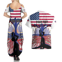 Haiti Heritage Month 2025 Couples Matching Summer Maxi Dress and Hawaiian Shirt American Raised With Haitian Roots