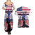Haiti Heritage Month 2025 Couples Matching Summer Maxi Dress and Hawaiian Shirt American Raised With Haitian Roots