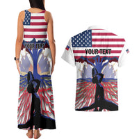 Haiti Heritage Month 2025 Couples Matching Tank Maxi Dress and Hawaiian Shirt American Raised With Haitian Roots