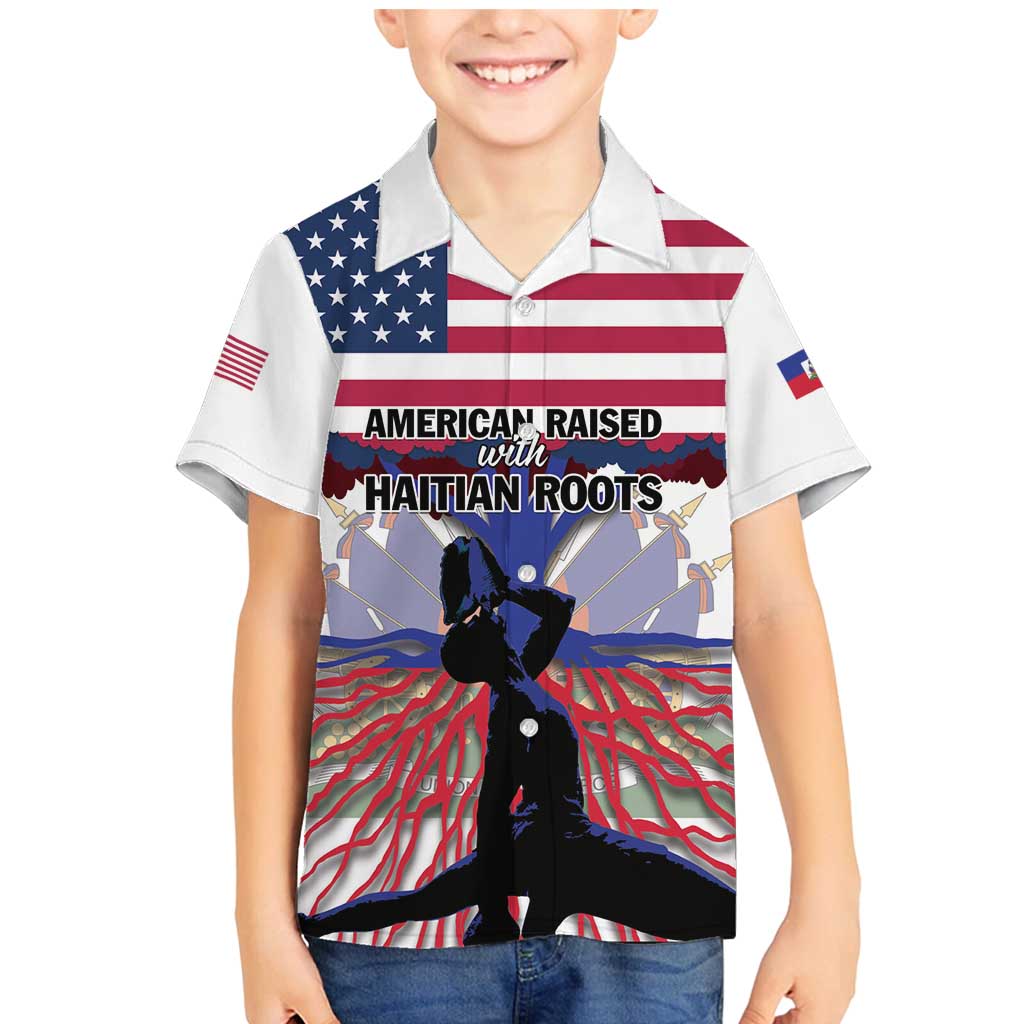 Haiti Heritage Month 2025 Family Matching Mermaid Dress and Hawaiian Shirt American Raised With Haitian Roots