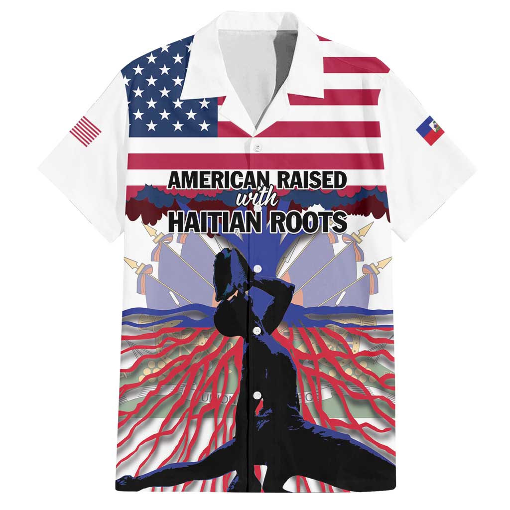 Haiti Heritage Month 2025 Family Matching Off Shoulder Maxi Dress and Hawaiian Shirt American Raised With Haitian Roots