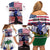 Haiti Heritage Month 2025 Family Matching Off Shoulder Short Dress and Hawaiian Shirt American Raised With Haitian Roots