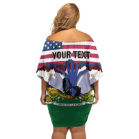 Haiti Heritage Month 2025 Family Matching Off Shoulder Short Dress and Hawaiian Shirt American Raised With Haitian Roots